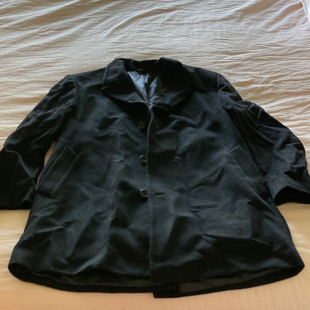 Lauren Ralph Lauren Men's Black Pea Coat